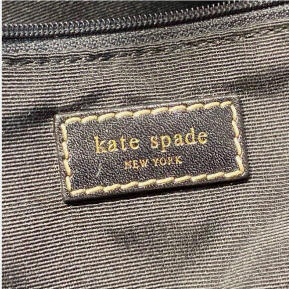 Kate Spade Noel Pia Dot Double Strap Jacquard Shoulder Bag EUC - Picture 5 of 6